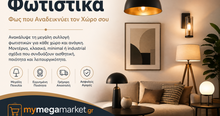 Φωτιστικά για Κάθε Χώρο: Οδηγός Επιλογής για Λειτουργικό και Όμορφο Φωτισμό
