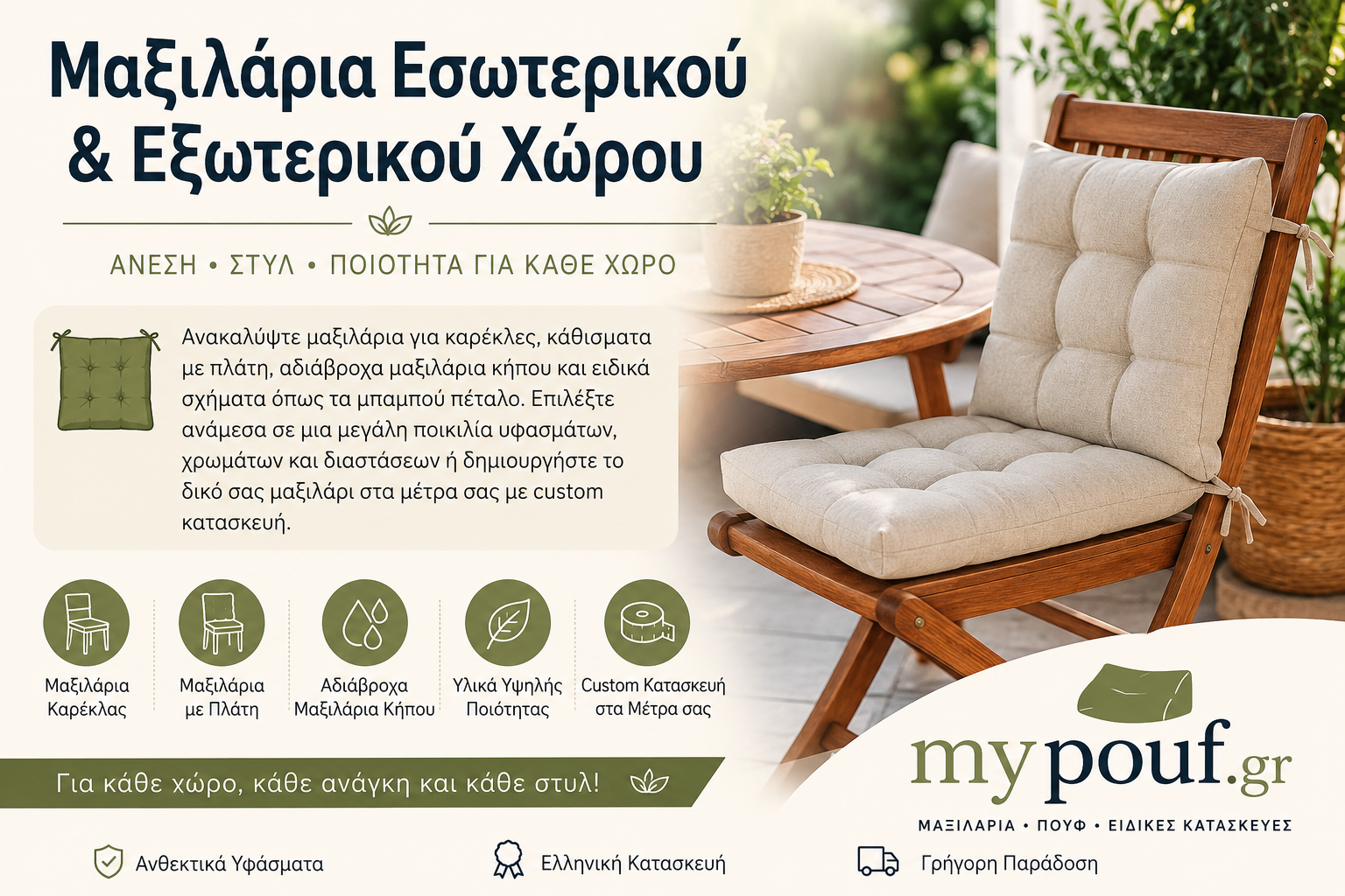 Μαξιλάρια εξωτερικού χώρου